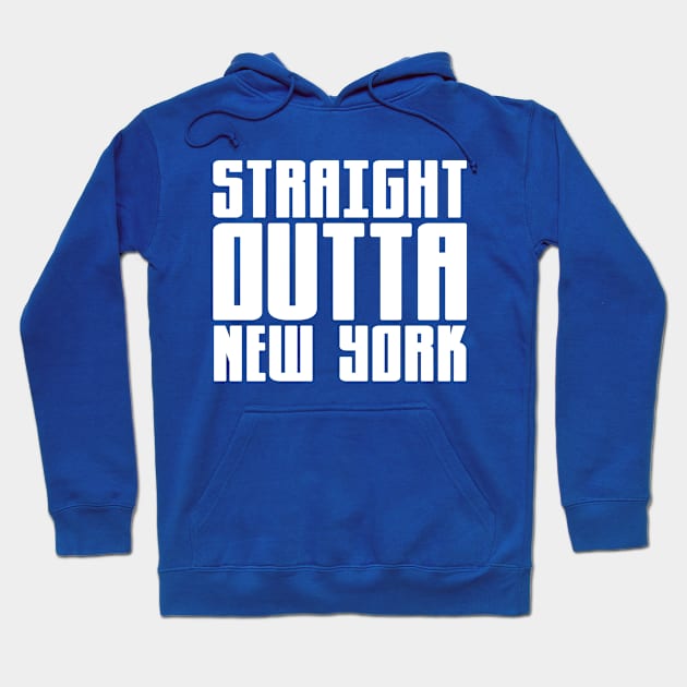 Straight Outta New York Hoodie by colorsplash